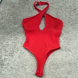 Lulu’s Coral Body Suit